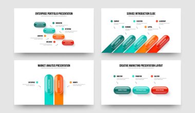 Yaratıcı Giriş 4523 Adım Bilgi Kaydırma Şablonu Koleksiyonu. Görsel İnceleme 4-5-2-3 Element Diyagram Çerçeve Tasarım Vektörü Çizim Paketi.