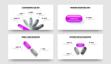 Ürün Analizi Beş Bir İki Üç Element Diyagram Slayt Gösterisi Tasarım Vektörü Çizim Paketi. Büyüme Danışmanlığı 5123 Seçenek Bilgisel Çerçeve Düzeni Koleksiyonu.