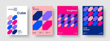 Geometrik Flyer düzeni. Yaratıcı Poster Tasarımı. Soyut Broşür Şablonu. Pankart. Kitap kapağı. Geçmişi. Rapor verin. İş sunumu. Reklamcılık. Broşür. Dergi. El ilanı. Marka Kimliği