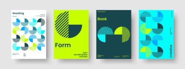 İzole Broşür Tasarımı. Geometrik Sancak Şablonu. Modern İş Sunumu Mizanpajı. Rapor verin. El ilanı. Poster. Geçmişi. Kitap kapağı. Haber bülteni. Dergi. Not defteri. Katalog. El ilanı. Günlük