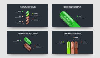 Görsel Plan Beş Bir İki Üç Basamaklı Bilgi Şablonu Vektör Resimlendirme Ayarları. Profesyonel Teklif 5123 Element Diyagramı Kaydırma Düzeni Paketi.