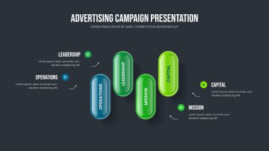 Modern Planlama 4 Adım Diyagram Kaydırma Düzeni. Profesyonel Profil Dört Seçenek Slayt Gösterisi Tasarımı. Yaratıcı Strateji Çerçeve Şablonu Vektör İllüstrasyonu.