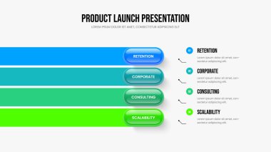 Profesyonel İnceleme Dört Element Diyagramı Çizimi. Dijital Profil Slayt Gösterisi Şablon Resimleri. Kurumsal Çözüm 4 Seçenek Bilgisel Slayt Tasarımı.