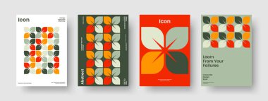 İzole Broşür Şablonu. Geometrik Poster Düzeni. Yaratıcı Rapor Tasarımı. İş sunumu. Geçmişi. Kitap kapağı. Pankart. El ilanı. Haber bülteni. Günlük. Katalog. El ilanı. Portföy