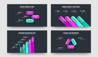 Yaratıcı Performans 3415 Adım Infographic Slayt Gösterisi Düzeni Paketi. Piyasa Geliştirme 345 Seçenek Çerçeve Tasarım Vektör İllüstrasyon Koleksiyonu.