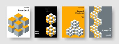 Modern İş Sunumu Mizanpajı. İzole Broşür Şablonu. Geometrik Poster Tasarımı. El ilanı. Kitap kapağı. Rapor verin. Pankart. Geçmişi. Katalog. Portföy. Dergi. Reklamcılık. El ilanı