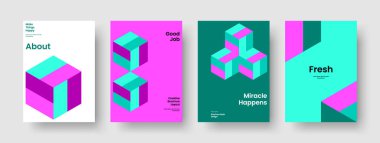 Yaratıcı Flyer Tasarımı. Geometrik Kitap Kapağı Şablonu. İzole edilmiş iş sunum düzeni. Broşür. Geçmişi. Poster. Pankart. Rapor verin. Not defteri. Marka Kimliği. Broşür. Reklamcılık. Portföy