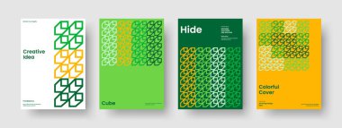 Modern İş Sunumu Mizanpajı. İzole Broşür Tasarımı. Yaratıcı Sancak Şablonu. Rapor verin. Geçmişi. Kitap kapağı. Poster. El ilanı. Katalog. Portföy. Marka Kimliği. Broşür. Not Defteri