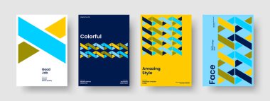 Geometrik Flyer düzeni. İzole Kitap Kapağı Şablonu. Yaratıcı İş Sunumu Tasarımı. Rapor verin. Poster. Pankart. Geçmişi. Broşür. Broşür. Broşür. Haber bülteni. Reklamcılık. Marka Kimliği