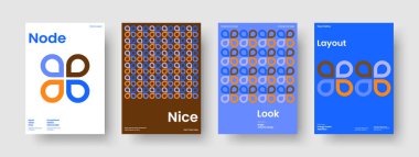 Yaratıcı Kitap Kapağı Şablonu. Geometrik İş Sunumu Tasarımı. Modern Flyer Düzeni. Broşür. Pankart. Poster. Geçmişi. Rapor verin. Dergi. Reklamcılık. Katalog. Günlük. El ilanı. Not Defteri