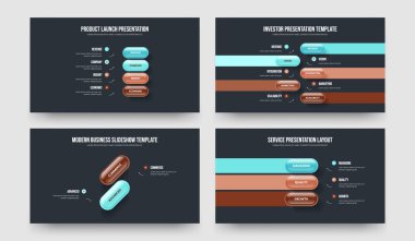 Reklam Performansı Dört Beş İki Üç Seçenek Slayt Şablonu Şablon İllonu Ayarlandı. Şirket Çözümü 4523 Adım Bilgi Sunum Düzeni Koleksiyonu.