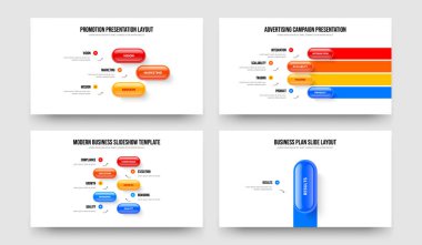 Pazarlama İnovasyonu 3451 Adım Bilgi Kaydırma Yerleşimi Ayarları. Profesyonel Gözden Geçirme Üç Dört Beş Bir Seçenek Çerçeve Şablonu Vektör İllüstrasyon Paketi.