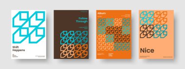 Yaratıcı Sancak Tasarımı. Geometrik Broşür Düzeni. İzole iş sunum şablonu. Poster. Kitap kapağı. Geçmişi. El ilanı. Rapor verin. Broşür. Dergi. Marka Kimliği. Haber bülteni. Katalog