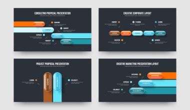 Görsel Büyüme 4-5-2-3 Element Diyagram Slayt Gösterisi Tasarım Vektörü Çizimi. Danışmanlık Giriş 4523 Adım Bilgisel Sunum Düzeni Koleksiyonu.