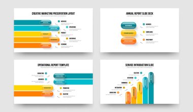Danışmanlık Çözümü 314 Adım Diyagram Çerçeve Tasarım Paketi. Yatırımcı Brifingi Beş Üç Dört Element Bilgi Slayt Gösterisi Şablon Vektör İllüstrasyon Koleksiyonu.