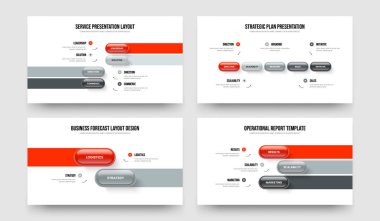 Modern Büyüme 4523 Seçenek Diyagramı Sunum Düzeni Paketi. Yaratıcı Performans Dört Beş İki Üç Adım Bilgi Slayt Gösterisi Tasarım Vektörü İllüstrasyon Koleksiyonu.