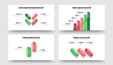 Servis Hava Durumu 4523 Element Diyagramı Slayt Gösterisi Tasarım Paketi. Profesyonel İnceleme Dört Beş İki Üç Seçenek Bilgiler Çerçeve Düzeni Vektör İllüstrasyonu.