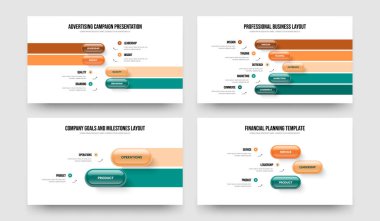 Kurumsal Planlama Dört Beş İki Üç Seçenek Slayt Gösterisi Tasarım Vektörü İllüstrasyon Koleksiyonu. Profesyonel Teklif 4523 Adım Bilgisel Çerçeve Düzeni Paketi.