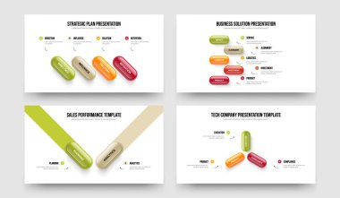 Hizmet Performansı Dört Beş İki Üç Seçenek Diyagramı Sunum Düzeni Vektör İllüstrasyon Koleksiyonu. Finansal Profil 4523 Element Bilgi Çerçeve Şablonunu Ayarla.