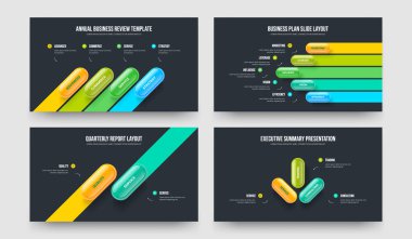 İş Planlama 4523 Seçenek Kaydırma Şablonu Ayarlandı. Danışma Brifingi Dört Beş İki Üç Adım Bilgi Slayt Gösterisi Tasarım Vektörü Resimleri Koleksiyonu.