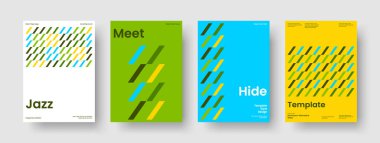 Soyut İş Sunumu Tasarımı. Geometrik Kitap Kapağı Şablonu. İzole edilmiş Flyer düzeni. Rapor verin. Broşür. Pankart. Geçmişi. Poster. Reklamcılık. Broşür. Portföy. Haber bülteni. Dergi