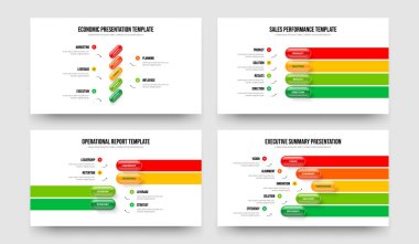 İş Portföyü Beş Element Diyagram Slayt Gösterisi Şablon Vektör Resimleri Koleksiyonu. Profesyonel İnovasyon 54 Adım Bilgi Kaydırma Yerleşimi Ayarları.
