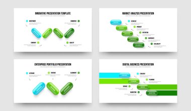 Danışmanlık Stratejisi 453 Seçenek Diyagramı Kaydırma Şablonu Paketi. Reklam Planı: Dört Beş Adım Bilgi Çerçeve Düzeni Vektör İllüstrasyon Koleksiyonu.