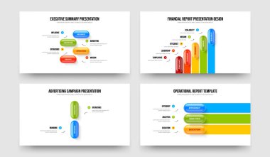 Yaratıcı Brifing Dört Beş İki Üç Adım Bilgi Kaydırma Şablonu Tanımlama Seti. Şirket Büyümesi 4523 Seçenek Diyagramı Slayt Gösterisi Tasarım Koleksiyonu.