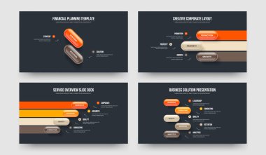 Reklam Geliştirme İki Üç Dört Beş Adım Tanıtım Şablonu Vektör İllüstrasyon Paketi. Ürün Şovu 2345 Element Diyagramı Çerçeve Tasarımı Koleksiyonu.