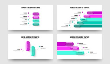 Hizmet Gözden Geçirme Dört Beş İki Üç Element Bilgi Slaytı Slayt Gösterisi Düzen Vektörü İllüstrasyon Kümesi. Finansal Giriş 4523 Seçenek Slayt Tasarımı Koleksiyonu.