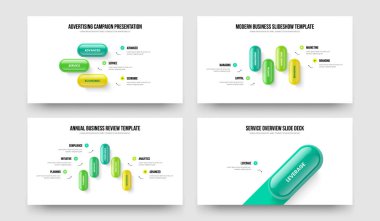 Pazar Görselleştirme 3451 Seçenek Diyagramı Sunum Şablonu Ayarlandı. Şirket Profili 3-4-5-1 Element Bilgi Kaydırma Düzeni Vektör Resimleme Koleksiyonu.