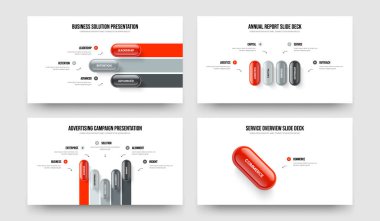 Kurumsal Gözden Geçirme 3-4-5-1-Basamaklı Slayt Gösterisi Şablon Resimleri Paketi. Şirket İçgörü 3415 Element Diyagramı Çerçeve Tasarımı Ayarları.