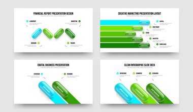 Kurumsal Performans Dört Beş İki Üç Seçenek Bilgi Çerçeve Vektör Çizim Paketi. İş Tanıtımı 4523 Element Diyagramı Kaydırma Şablonu Ayarlandı.
