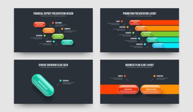 İş İçgörüsü 4512 Element Bilgi Kaydırma Yerleşimi Ayarları. Ürün Planlama Dört Beş Bir İki Adım Diyagramı Sunum Şablonu Vektör Çizim Koleksiyonu.