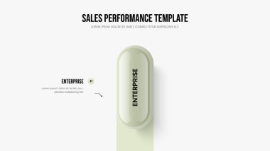 Reklam Gösterisi Bir Adım Diyagramı Kaydırma Düzeni. İş Planı 1 Element Bilgi Slayt Gösterisi Tasarımı. Yaratıcı Genel Görünüm Çerçeve Şablonu Vektör İllüstrasyonu.