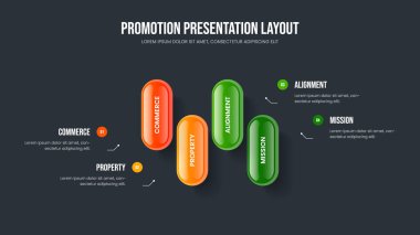 Görsel Teklif 4 Adım Bilgi Slayt Gösterisi Tasarımı. Proje Genel Görünümü Dört Element Diyagramı Kaydırma Şablonu. Hizmet Kampanyası Çerçeve Düzeni Vektör İllüstrasyonu.