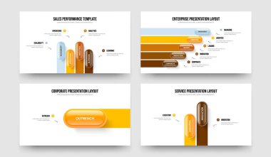 Şirket Portföyü 4-5-1-2 Element Infographic Frame Design Vector Illustration Bundle. Pazarlama Brifingi 4512 Seçenek Diyagramı Slayt Gösterisi Düzenleme.