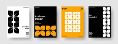 Yaratıcı İş Sunum Şablonu. İzole Poster Düzeni. Soyut Arkaplan Tasarımı. Broşür. El ilanı. Rapor verin. Pankart. Kitap kapağı. Broşür. Not defteri. Haber bülteni. Portföy. Marka Kimliği
