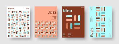 İzole edilmiş Flyer düzeni. Yaratıcı Poster Şablonu. Soyut İş Sunumu Tasarımı. Pankart. Rapor verin. Broşür. Kitap kapağı. Geçmişi. El ilanı. Broşür. Marka Kimliği. Dergi. Katalog