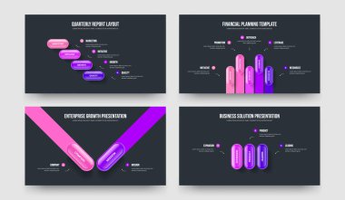 Büyüme Danışmanlığı 4523 Adım Bilgisel Çerçeve Düzenleme Koleksiyonu. Proje Geliştirme 4-5-2-3 Element Diyagramı Sunum Tasarım Vektörü Çizim Paketi.