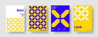 Soyut Poster Düzeni. Geometrik Kitap Kapağı Şablonu. İzole Flyer Tasarımı. Geçmişi. İş sunumu. Broşür. Rapor verin. Pankart. Günlük. Reklamcılık. Broşür. Dergi. Not Defteri