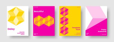 Geometrik İş Sunum Şablonu. İzole edilmiş arka plan düzeni. Soyut Kitap Kapağı Tasarımı. Rapor verin. Pankart. Poster. El ilanı. Broşür. Haber bülteni. Marka Kimliği. Broşür. Katalog. Portföy