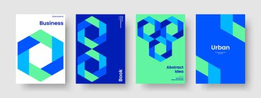 Geometrik Flyer düzeni. Yaratıcı İş Sunumu Tasarımı. İzole Broşür Şablonu. Pankart. Rapor verin. Geçmişi. Kitap kapağı. Poster. El ilanı. Günlük. Not defteri. Portföy. Haber bülteni