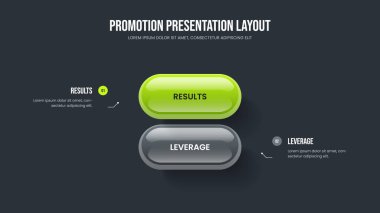 Görsel İcat 2 Adım Diyagram Şablonu. Servis Hava Durumu Slayt Gösterisi Düzeni Vektör İllüstrasyonu. Finansal Strateji İki Element Bilgi Sunumu Tasarımı.