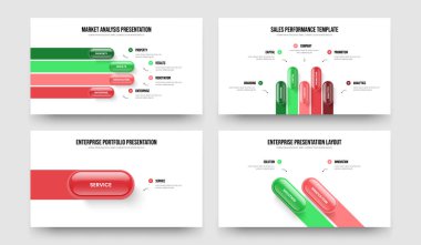 Dijital Kampanya 4512 Seçenek Bilgi Sunumu Tasarım Paketi. Görsel Öngörü 4-5-1-2 Element Diyagramı Çerçeve Düzeni Vektör Çizimi.