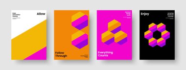 Yaratıcı Flyer Tasarımı. İzole Rapor Şablonu. Geometrik İş Sunum Düzeni. Poster. Geçmişi. Pankart. Broşür. Kitap kapağı. Portföy. Günlük. Broşür. Reklamcılık. El ilanı