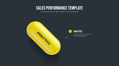 Pazar Kampanyası Kaydırma Şablonu Vektör İllüstrasyonu. Pazarlama Giriş Bir Seçenek Diyagramı Sunum Tasarımı. Proje Planı 1 Element Bilgi Slayt Gösterimi Düzeni.