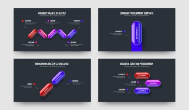 İş Gözden Geçirme Beş Bir İki Üç Element Diyagram Kaydırma Tasarım Vektörü Çizim Paketi. Modern Teklif 5123 Seçenek Bilgisel Sunum Düzeni.