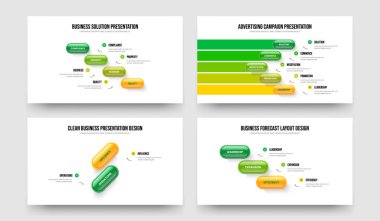 Danışmanlık Şovu 4-5-2-3 Element Diyagramı Slayt Gösterisi Şablon Resmetme Kümesi. Şirket Genel Görünümü 4523 Seçenek Bilgi Sunumu Tasarım Paketi.