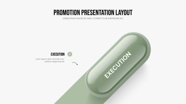 Proje Geliştirme Sunumu Vektör İllüstrasyonu. Birinci Reklam Planı Diyagram Kaydırma Şablonu. Yatırımcı Stratejisi 1 Adım Bilgi Çerçeve Tasarımı.